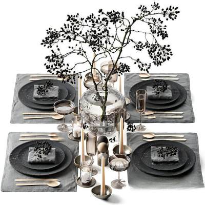 现代餐具 装饰品 花瓶